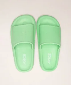 chinelo infantil slide nuvem esportivo verde 29-30