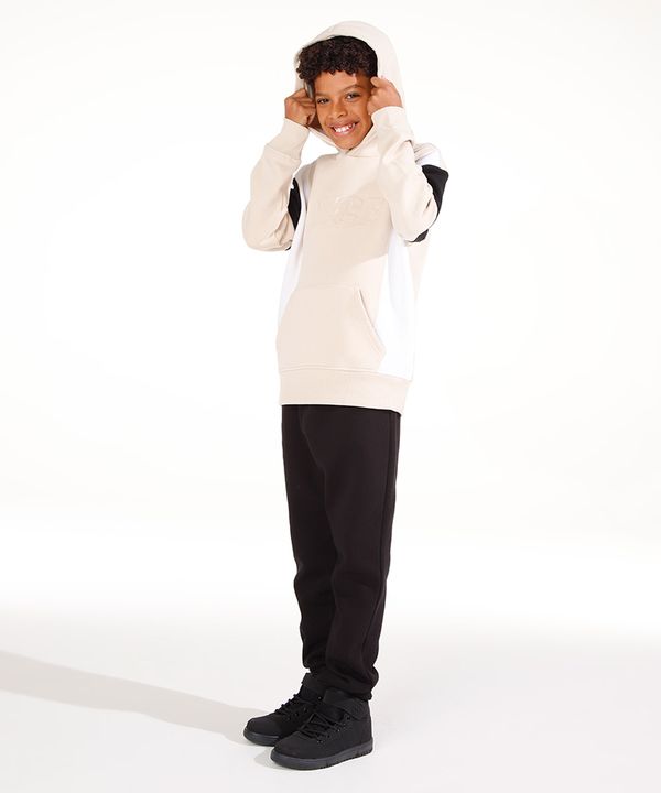 calça de moletom juvenil jogger preto 14