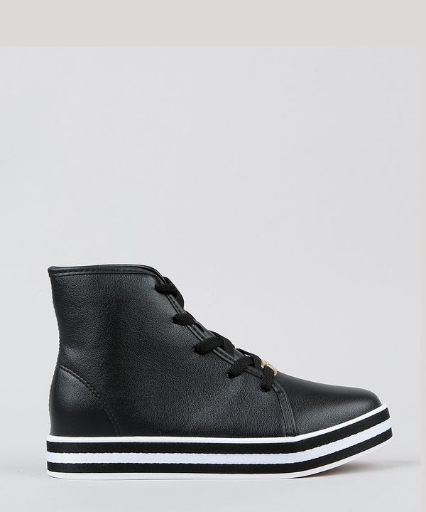 Bota Infantil Molekinha Flatform Preto 27