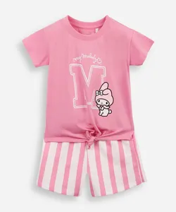 conjunto infantil my melody moletinho rosa 5