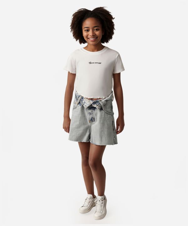 short mom jeans juvenil cós virado azul 12
