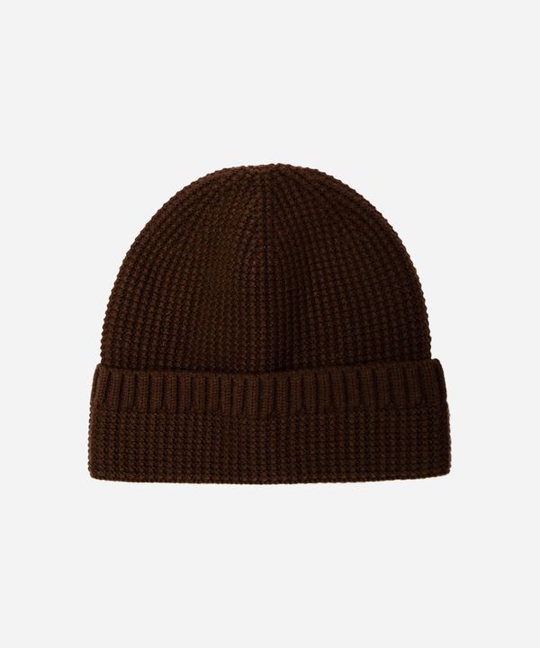 gorro masculino texturizado marrom UNICO
