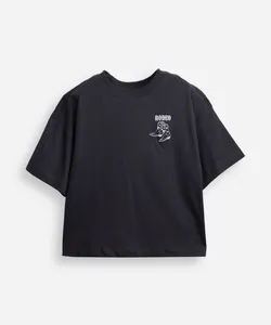 camiseta de algodão juvenil rodeo cinza 10