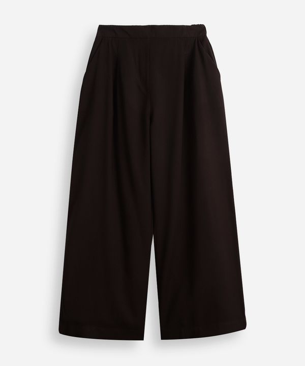 calça wide leg juvenil de alfaiataria preto 16