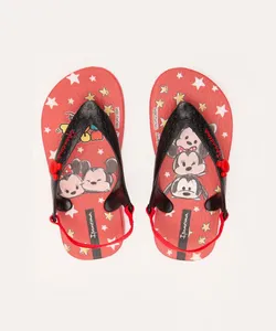 chinelo ipanema infantil disney baby vermelho 20-21