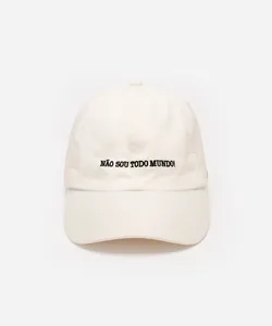 boné de sarja aba curva não sou todo mundo - off white UNICO