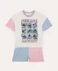 pijama infantil curto de algodão stitch off white 14
