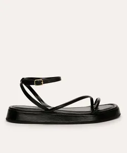 rasteirinha flatform tiras finas oneself preta 34