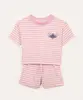 pijama de viscose infantil curto listrado stitch lilás 6