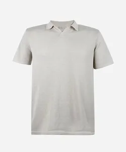 polo juvenil de tricot bege 10