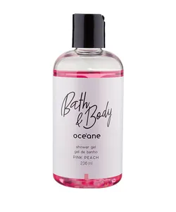 Gel de Banho Shower Gel Pink Peach Bath & Body 236ml - Océane Único 235 ML