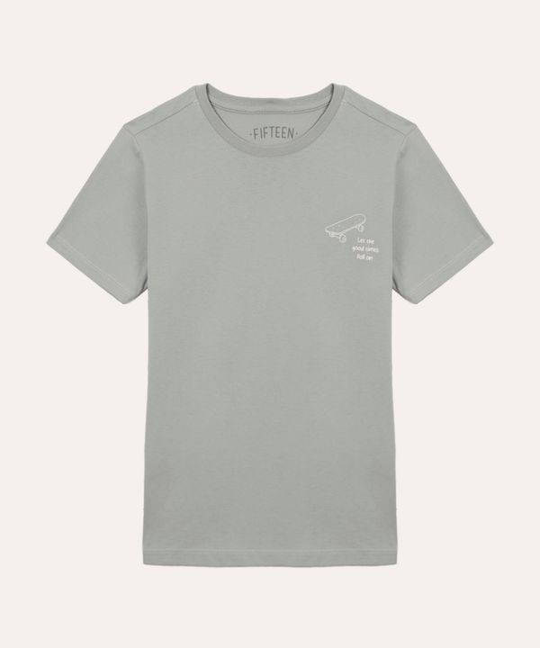 camiseta de algodão juvenil skate azul 10
