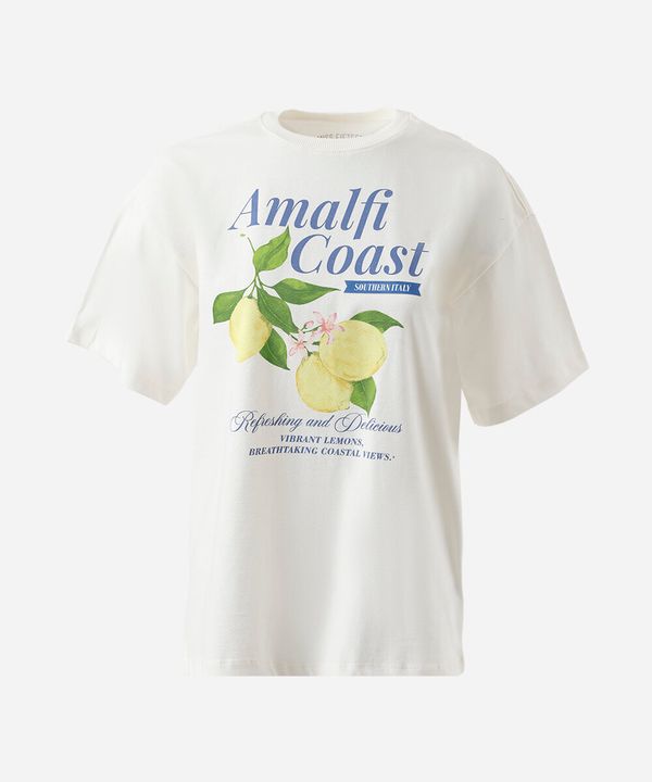 camiseta amalfi juvenil em algodão estampada off white 10