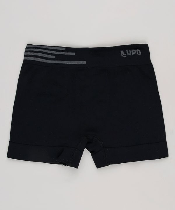 Cueca Infantil Boxer Lupo Preta P