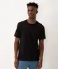 kit com 3 camisetas de algodão básicas manga curta preta G