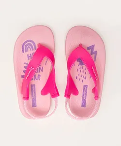 chinelo infantil anatômico soft com elástico ipanema rosa 17-18