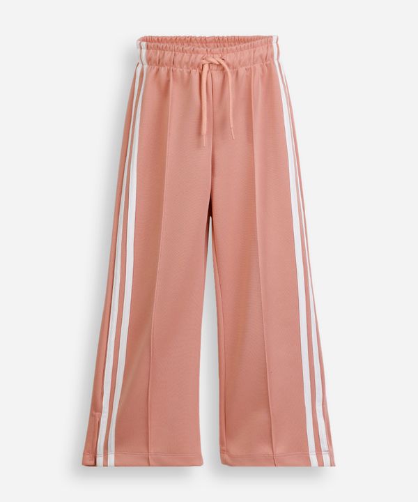 calça reta infantil com listras rosa 12