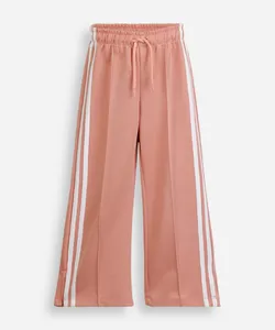 calça reta infantil com listras rosa 10
