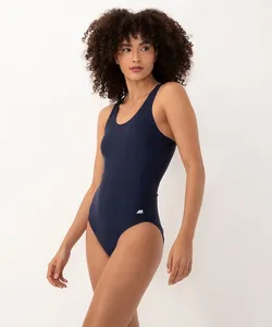 maiô nadador com recorte esportivo azul marinho P