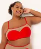 biquíni top regata plus size coração alexia hentsch vermelho GG2
