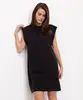 vestido de algodão básico muscle preto P