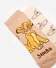 kit de 2 meias infantis simba bege 26-29
