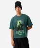 camiseta cropped fit masculina de algodão elphaba wicked verde PP