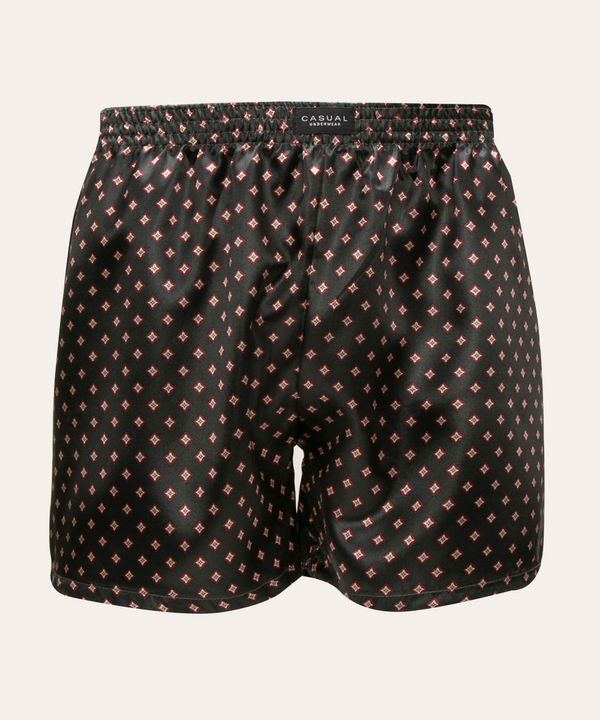 cueca samba canção de cetim geométrico multicor GG
