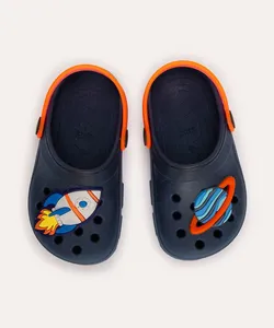 babuche infantil foguete azul marinho 23-24