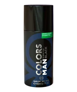 Desodorante Spray Masculino Benetton Colors Black Him 150ml Único 150 ML