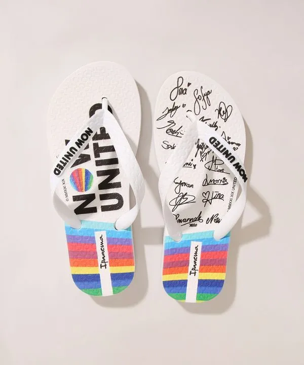 Chinelo Infantil Now United Ipanema Branco 33-34
