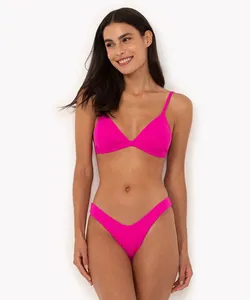 biquini calcinha asa delta proteção uv rosa choque M