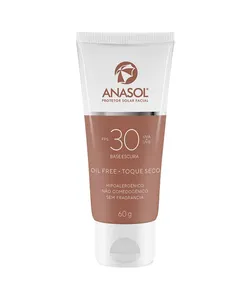 Anasol Protetor Solar Facial Base Escura FPS 30 Único 60 G