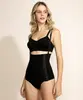 Cinta Modeladora Plié Pós Parto com Fechamento Lateral e Alças Removíveis Preta G