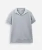 polo infantil em tricot com manga curta azul 8
