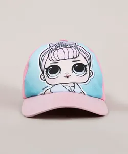 Boné Infantil Aba Curva LOL Surprise com Lurex Rosa G