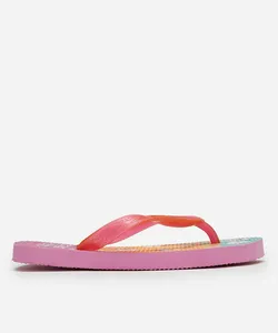 chinelo infantil com glitter pimpolho floral rosa 25-26