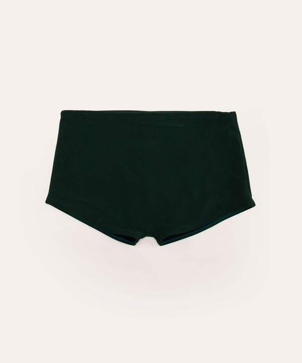 sunga boxer com proteção uv50 verde escuro P