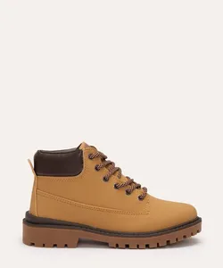 bota coturno infantil mostarda 28