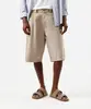 bermuda jorts masculina de sarja bege 36