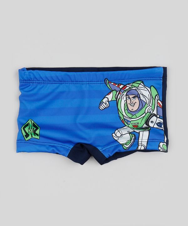 Sunga Infantil Boxer Buzz Lightyear Toy Story com Proteção UV50+ Azul Royal 3