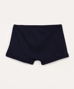 sunga boxer infantil básica proteção uv azul marinho 4