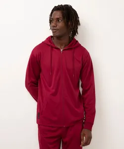 jaqueta esportiva com bolsos vinho G