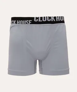 cueca boxer sem costura clock house cinza claro P