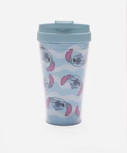 copo de viagem stitch azul UNICO