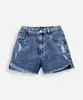 short mom juvenil jeans barra assimétrica destroyed azul 10