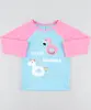 Blusa de Praia Infantil Raglan "Hello Summer" Manga Longa Azul Claro 3