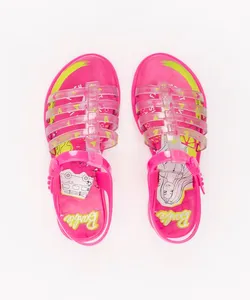 sandália infantil Barbie Grendene pink 26-27