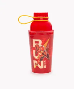 garrafa plástica flash 430ml vermelho Único