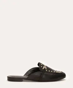 mule bico redondo tachas via uno preto 37